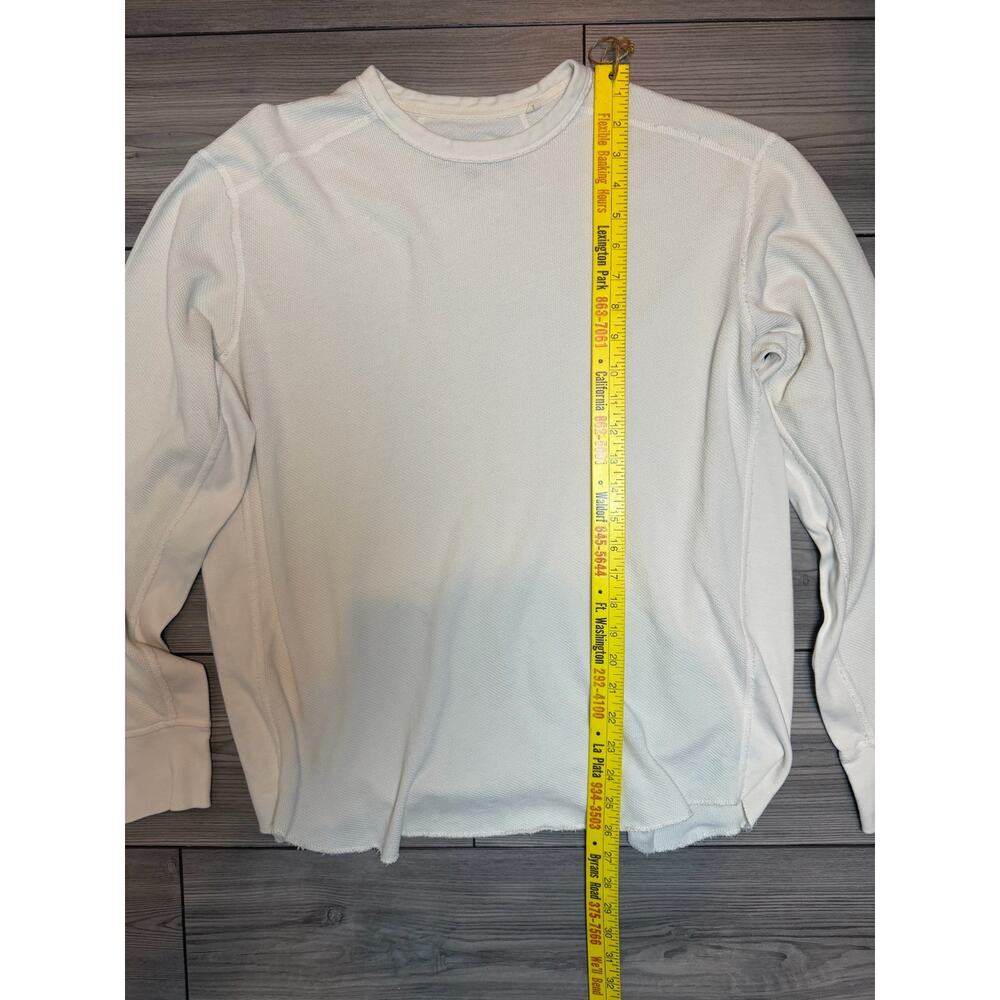 rag & bone Size Large Men's Cream Pullover Shirt Casual - Picture 2 of 7